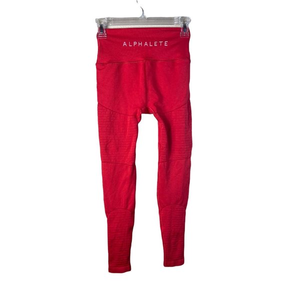 Alphalete Pants & Jumpsuits Alphalete Womens Og Revival Seamless Leggings In Cherry Icee